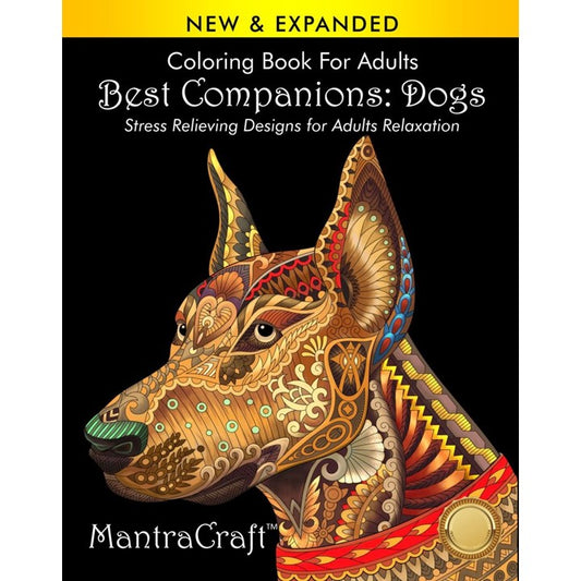 Coloring Book For Adults: Best Companions: Dogs: Stress Relieving Designs for Adults Relaxation