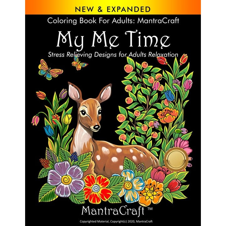 Coloring Book for Adults MantraCraft® My Me Time Stress Relieving D